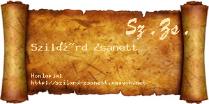 Szilárd Zsanett névjegykártya
