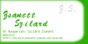 zsanett szilard business card