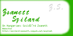 zsanett szilard business card